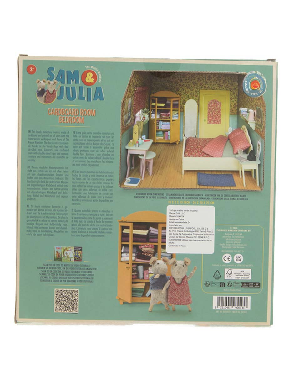Casa de muñecas Sam& Cardboars Room Bedroom 4