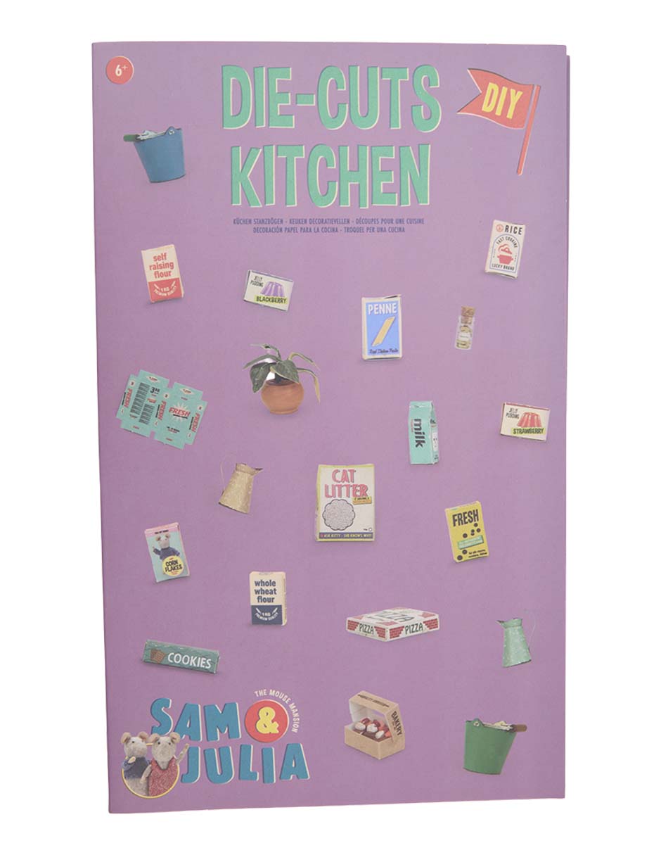Casa de muñecas die cuts kitchen Sam&