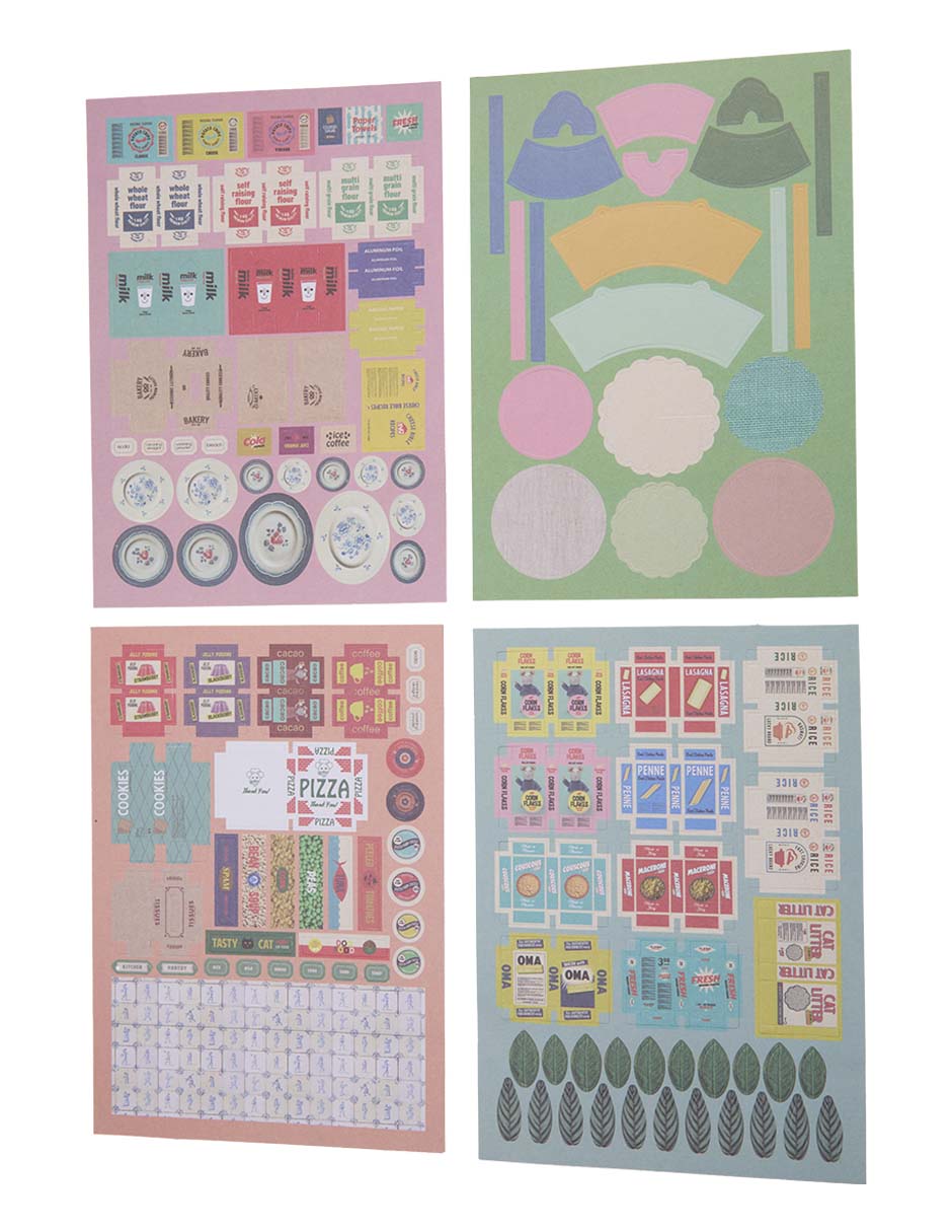 Casa de muñecas die cuts kitchen Sam& 4