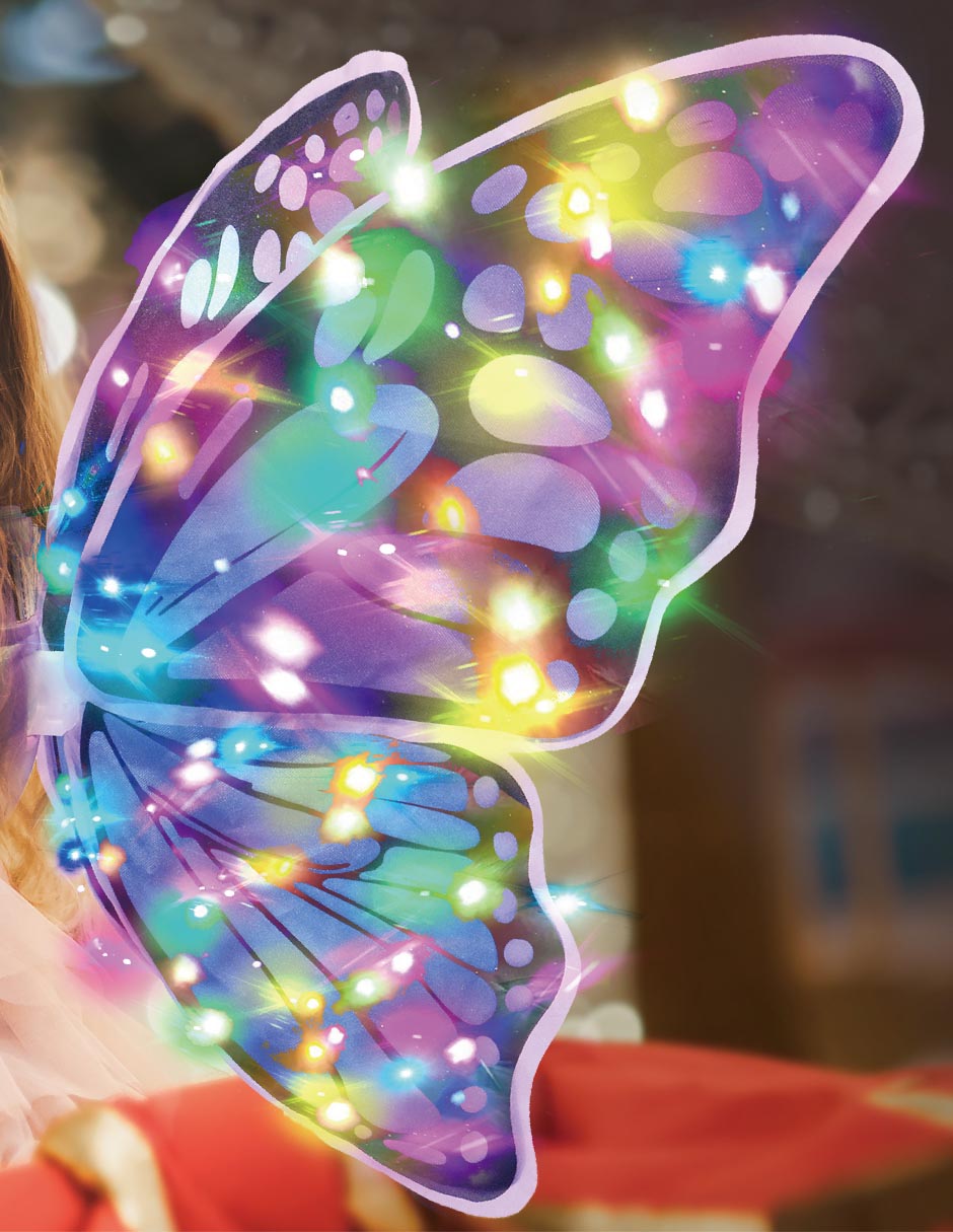 Multifuntional Electric Butterfiv Wings juego de rol para niños 2
