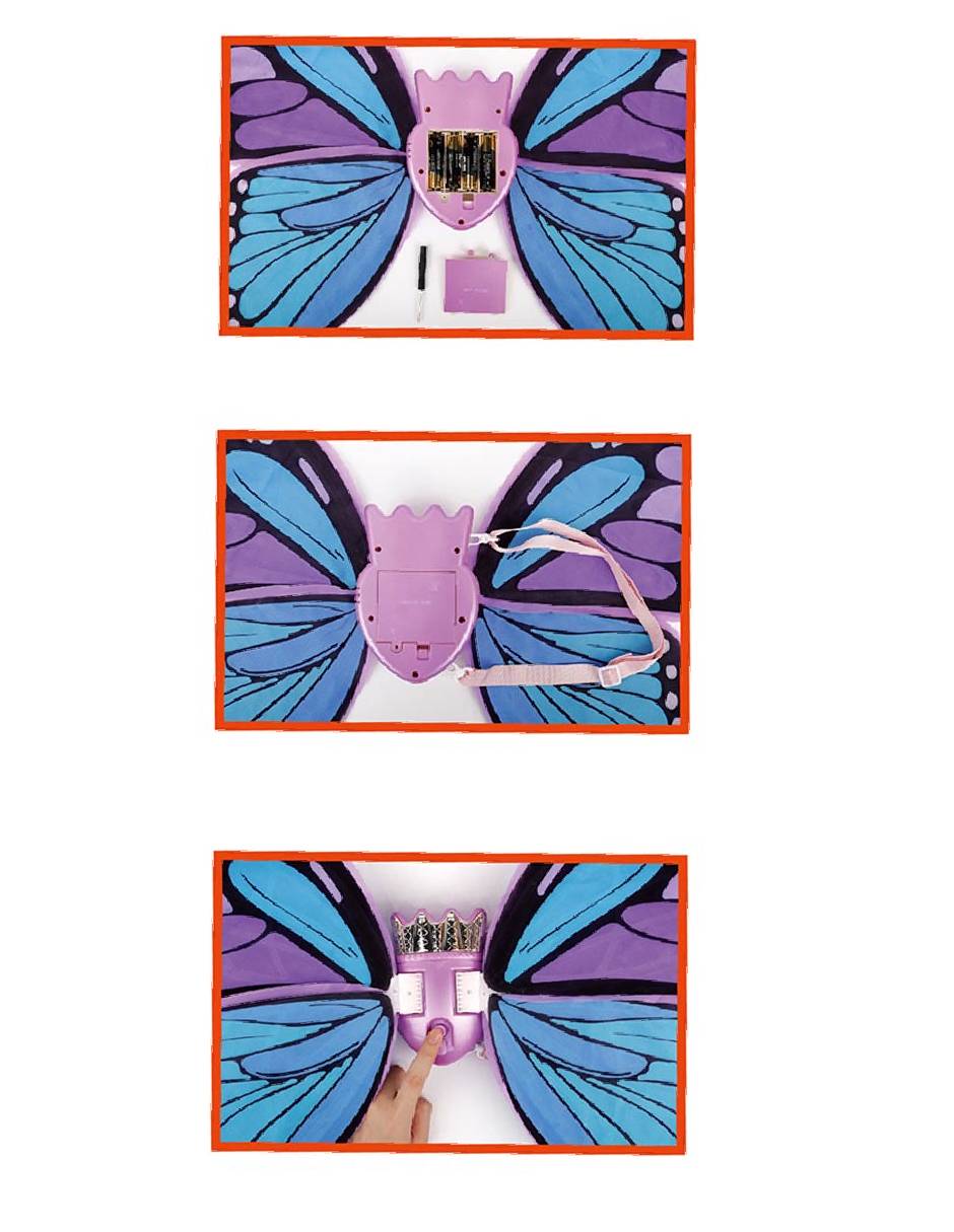 Multifuntional Electric Butterfiv Wings juego de rol para niños 5