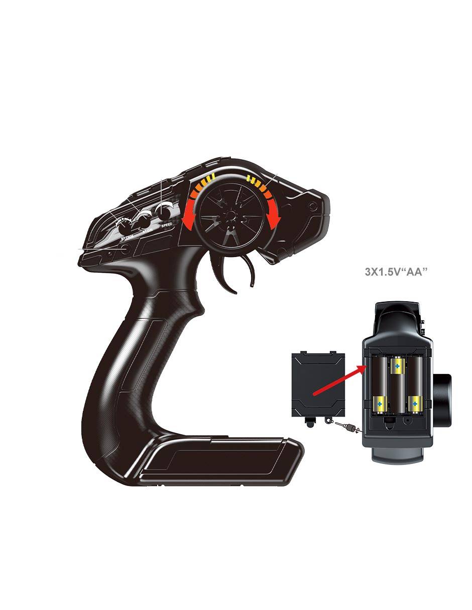 Carro de control remoto scale high speed monster truck 4