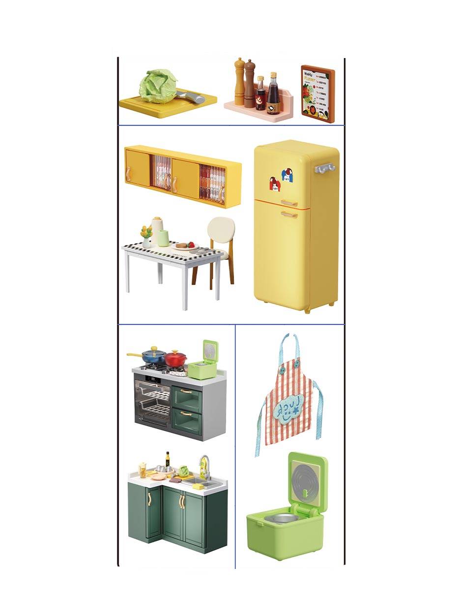 Casa miniatura cocina juego de rol para niños 4