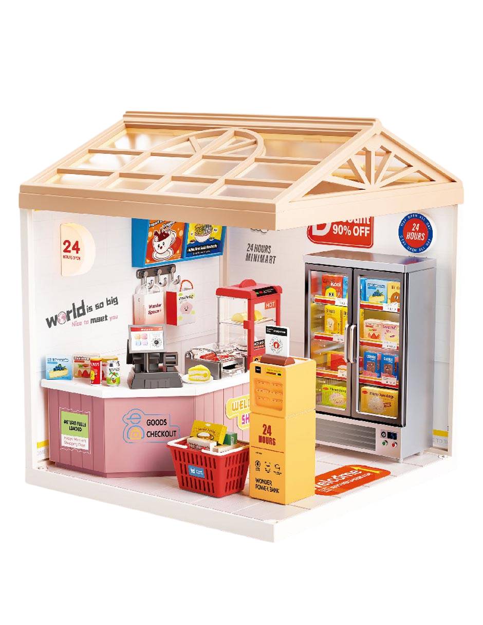 Casa miniatura supermercado