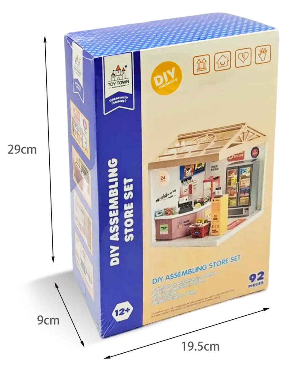 Casa miniatura supermercado 6