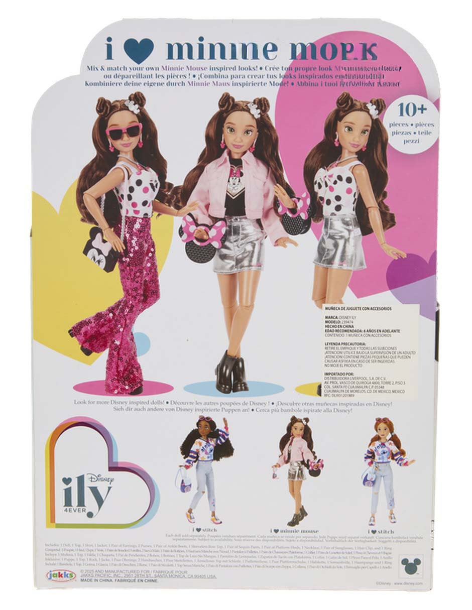 Muñeca fashion disney minnie mouse 4