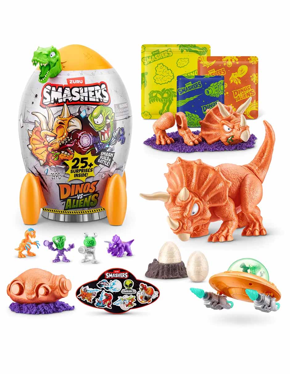 Figura de acción articulada Dinos vs aliens