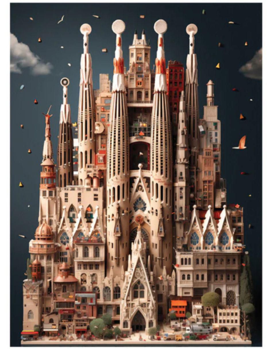 Rompecabezas Sagrada familia, Barcelona 1000 piezas 2