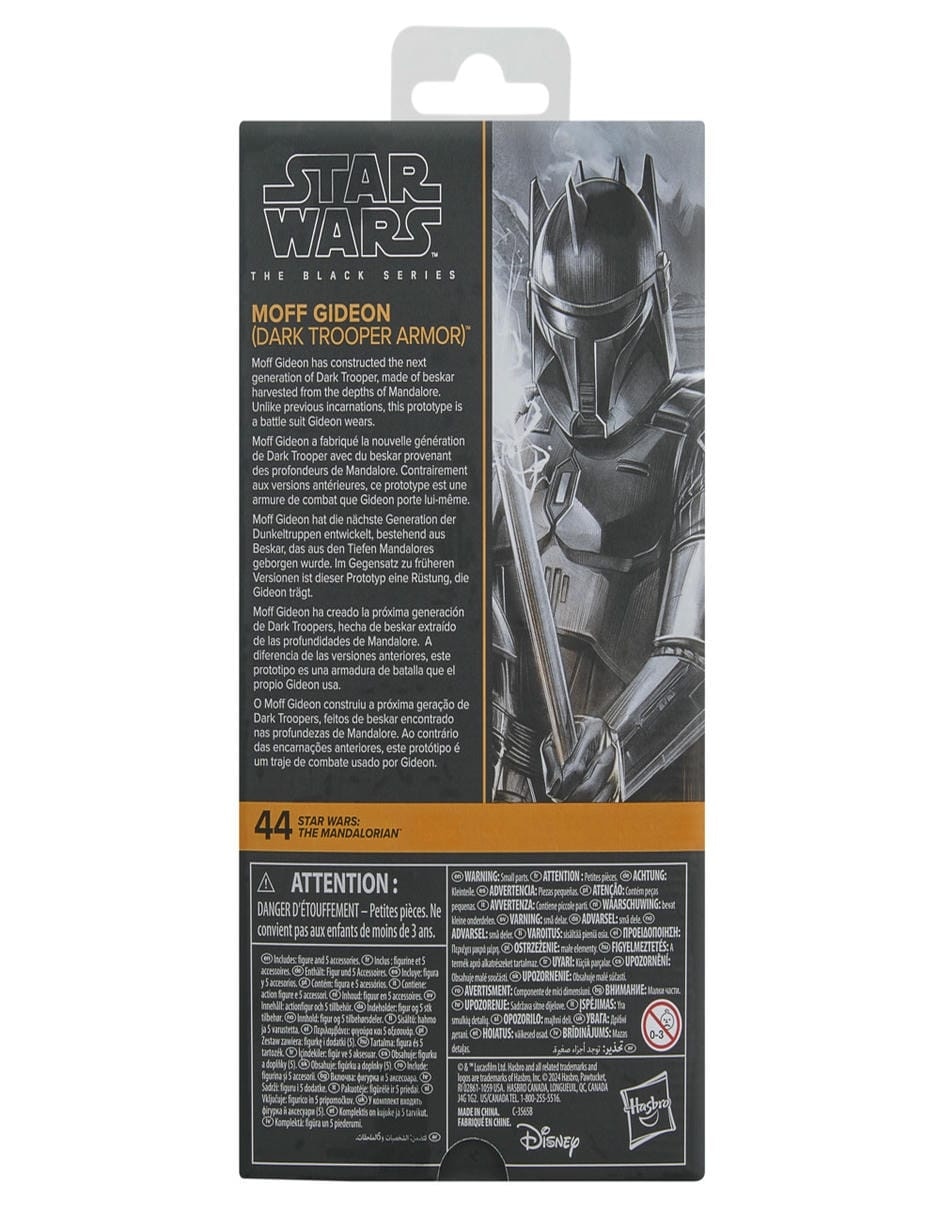 Figura de acción articulada The Mandalorian Moff Gideon especial Star Wars 4