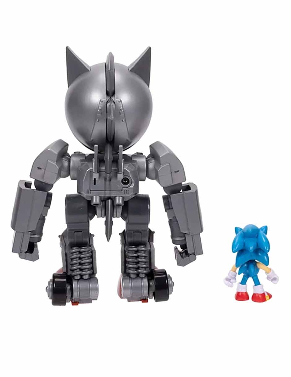 Figura de acción Sonic The Hedgehog Metal Sonic con luz y sonido 4