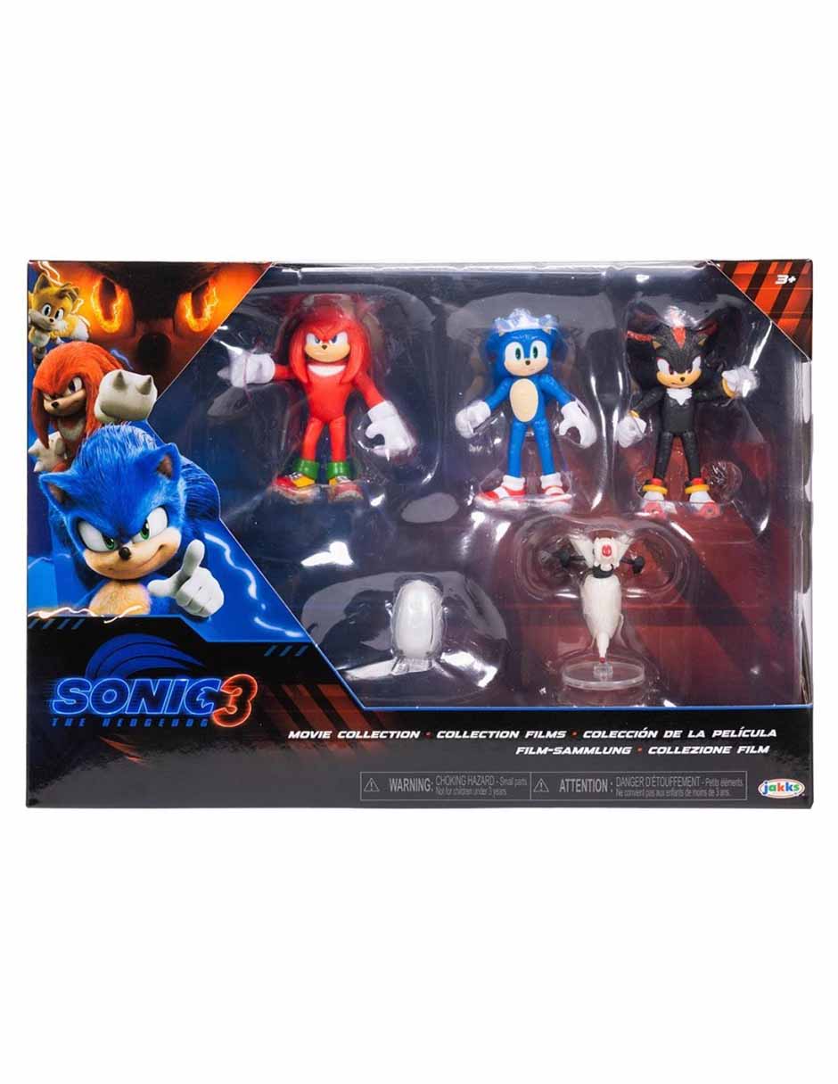 Set figuras acción Sonic Knuckles, Drone, Sonic, Buzz Bomber y Shadow 3