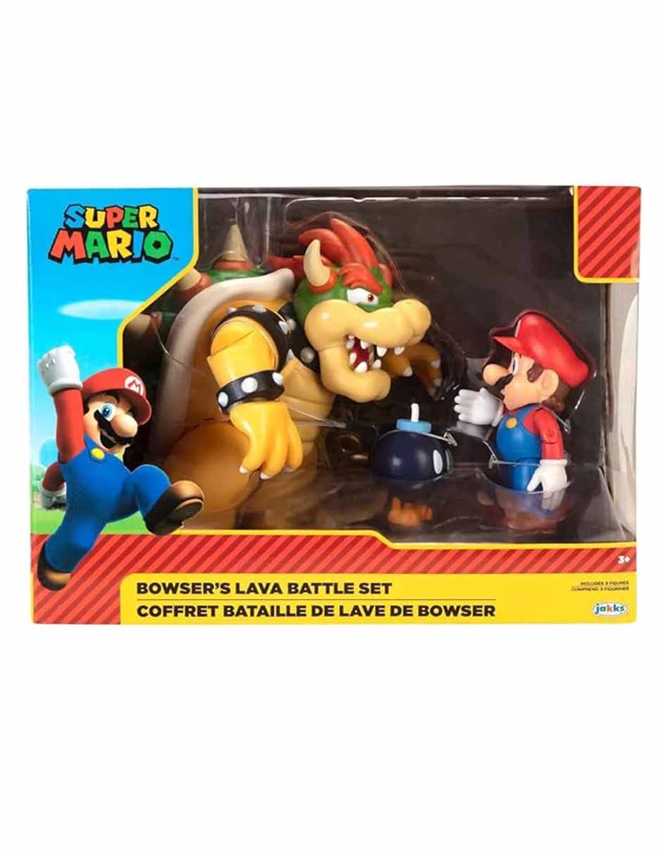 Play set Batalla de lava de Bowser Super Mario 2