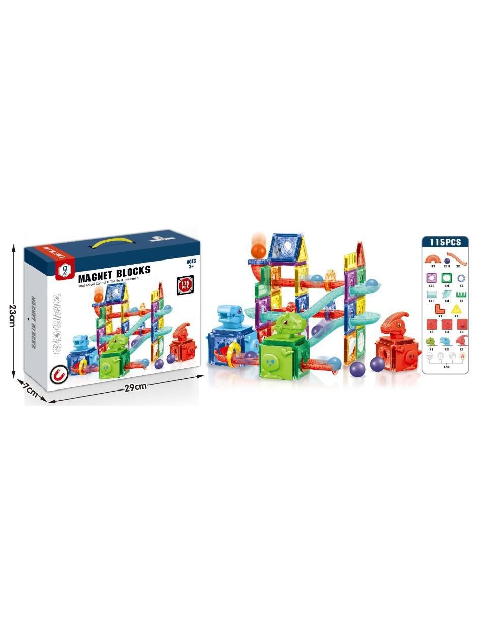 Set de bloques de construcción magnéticos 3D hd128a 4
