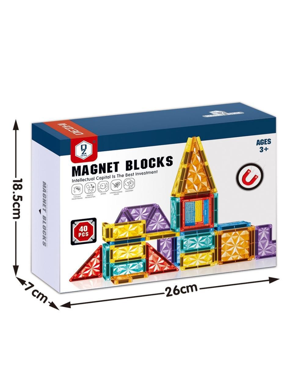 Set de bloques de construcción magnéticos 3D hd148a 4
