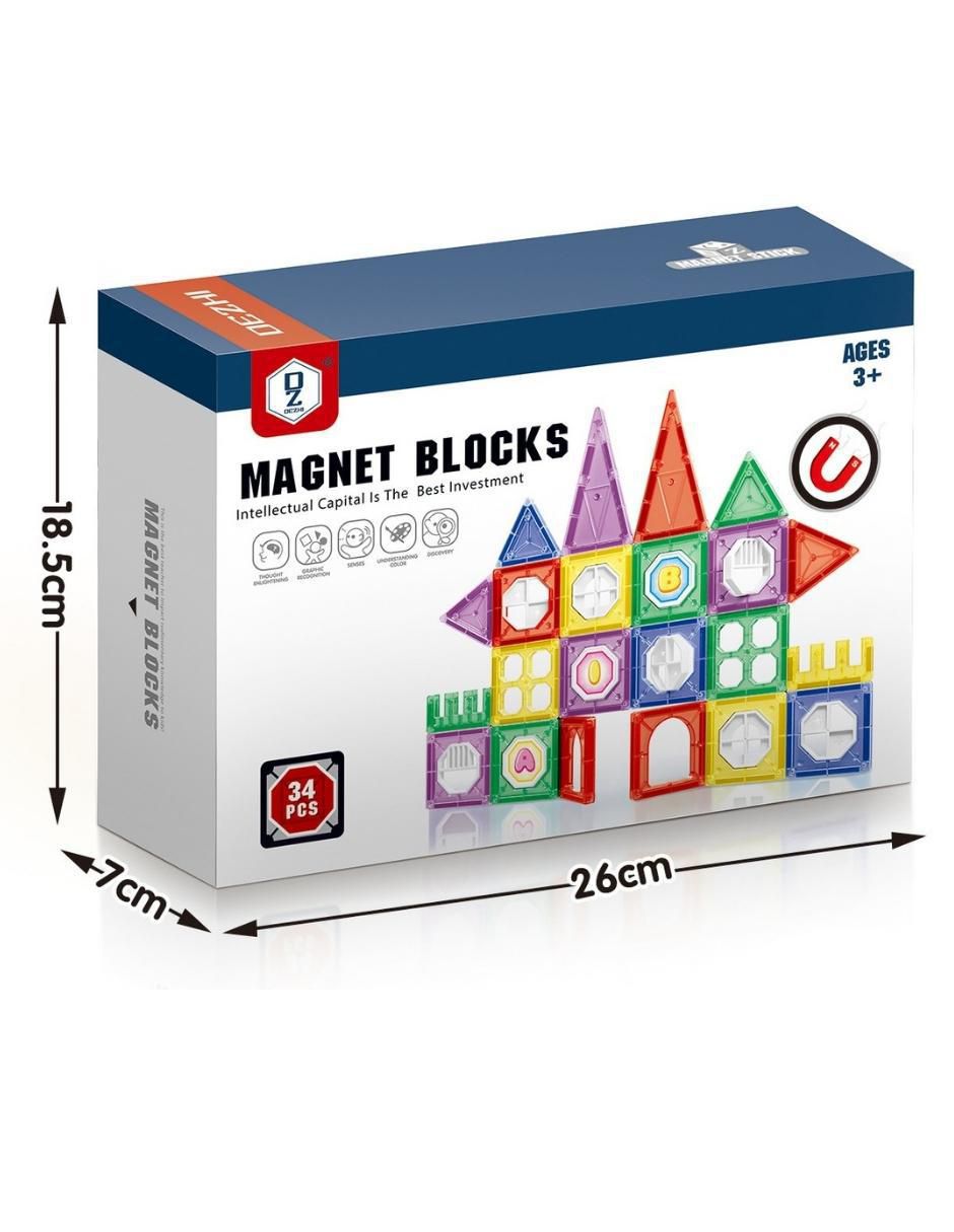 Set de bloques de construcción magnéticos 3D hd381a 5