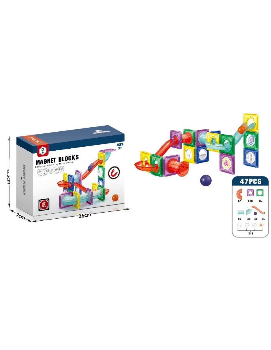 Set de bloques de construcción magnéticos 3D hd384a 3