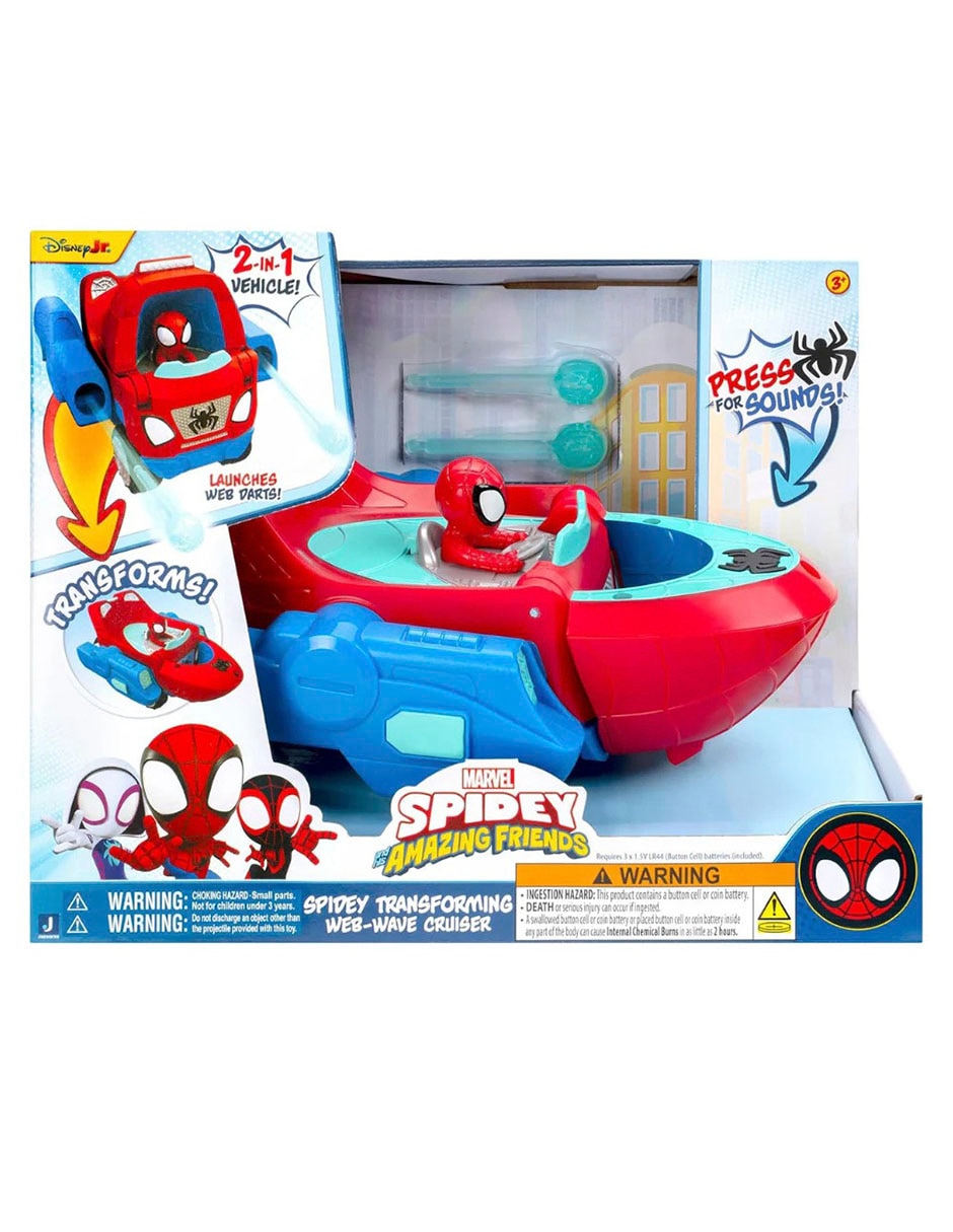 Vehículo articulado Spidey and His Amazing Friends Spidey 2 en 1 4