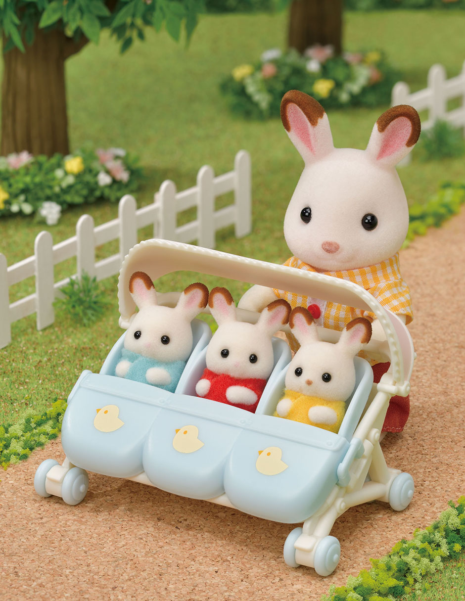 Carrito de Trillizos Sylvanian Families 3