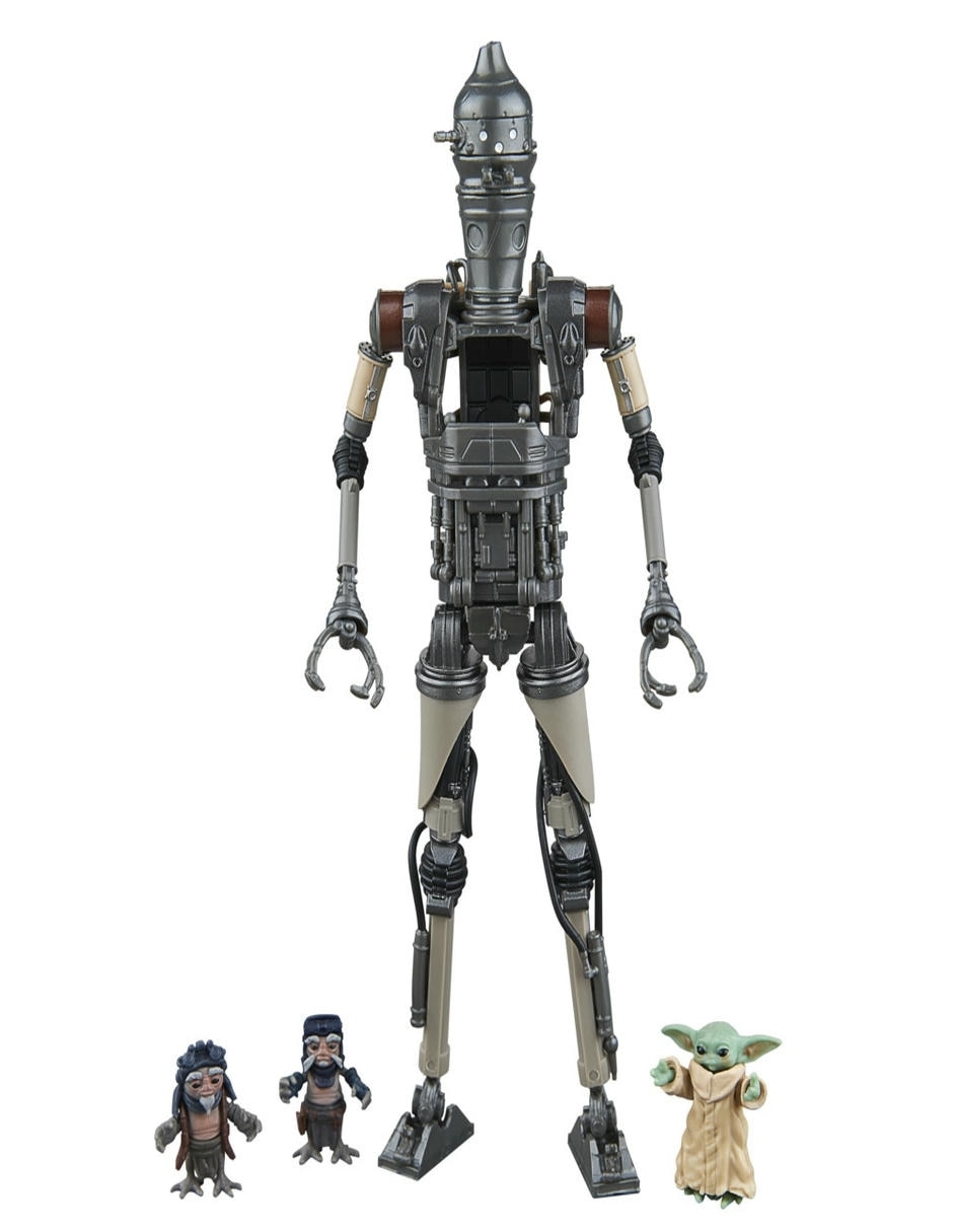 Set figuras acción articulada The Mandalorian IG-12 With Grogu collectors Star Wars