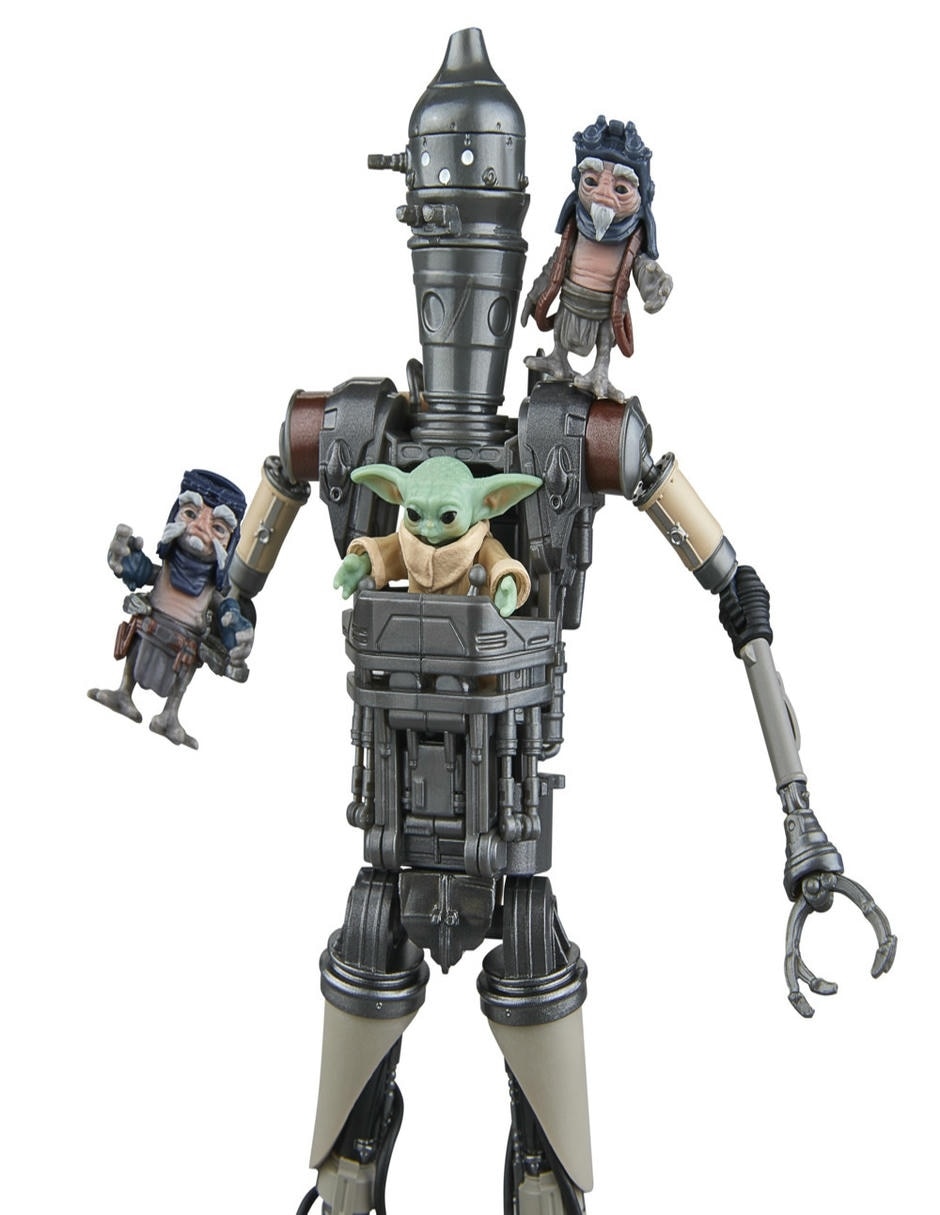 Set figuras acción articulada The Mandalorian IG-12 With Grogu collectors Star Wars 6