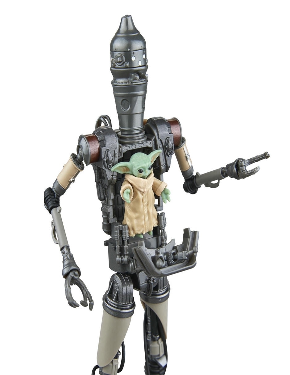 Set figuras acción articulada The Mandalorian IG-12 With Grogu collectors Star Wars 7