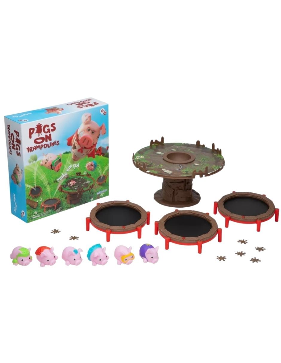 Pigs on trampolines 2
