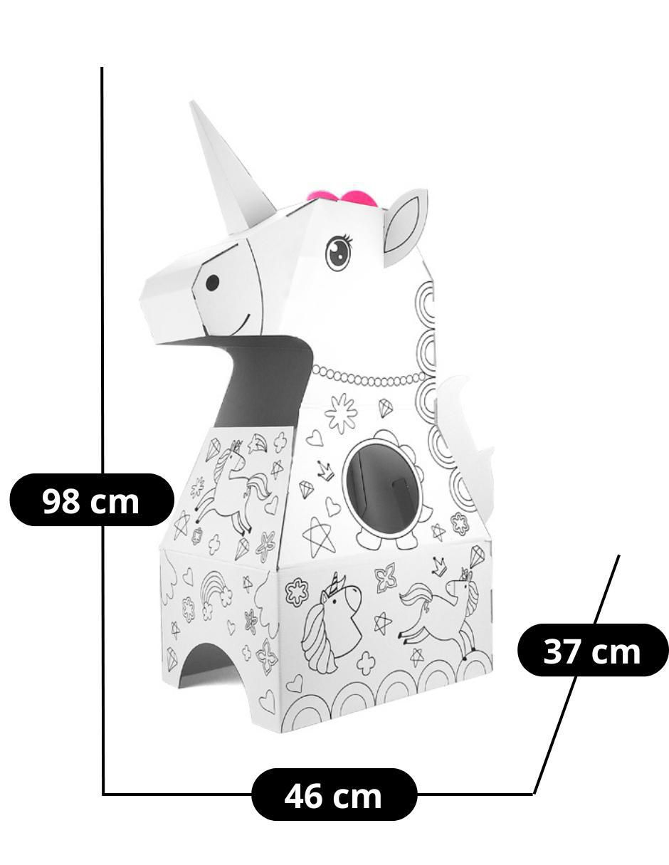 Botarga y pullover de cartón para pintar unicornio 9