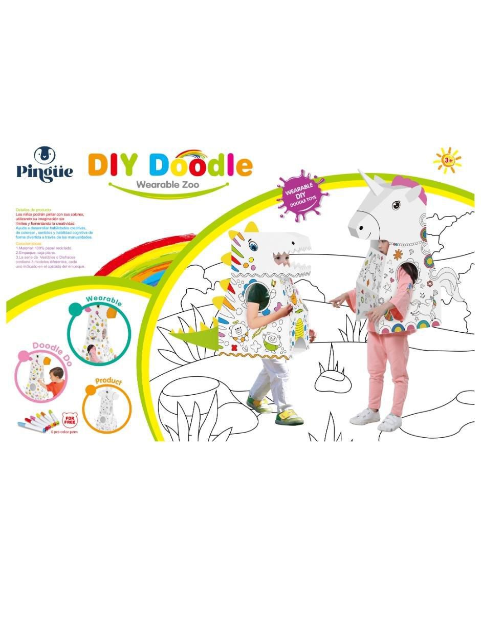 Botarga y pullover de cartón para pintar unicornio 7