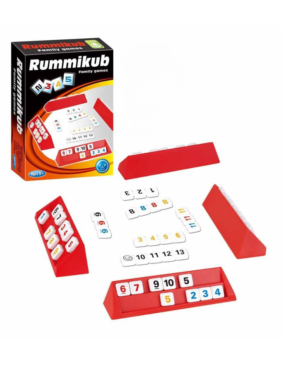 Rummikub juego de mesa Stem rummy clásico y familiar para 4 jugadores