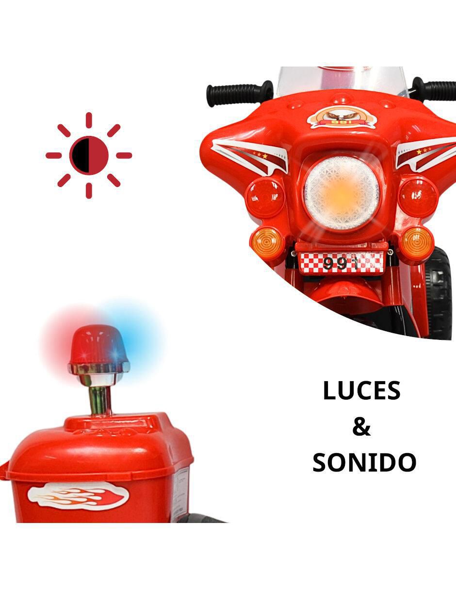 Moto "montable" joykoo sirena "de" recargable