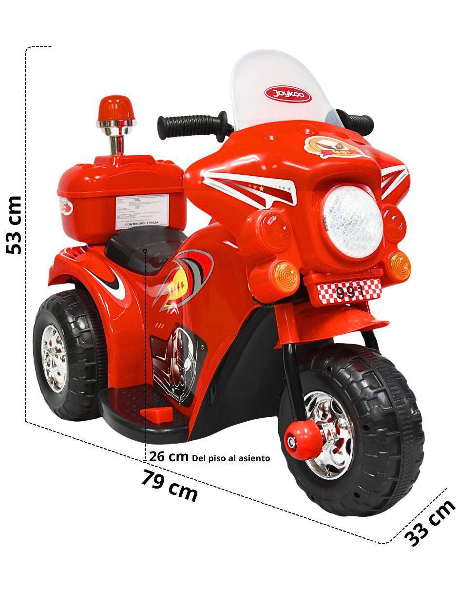 Moto "montable" joykoo sirena "de" recargable