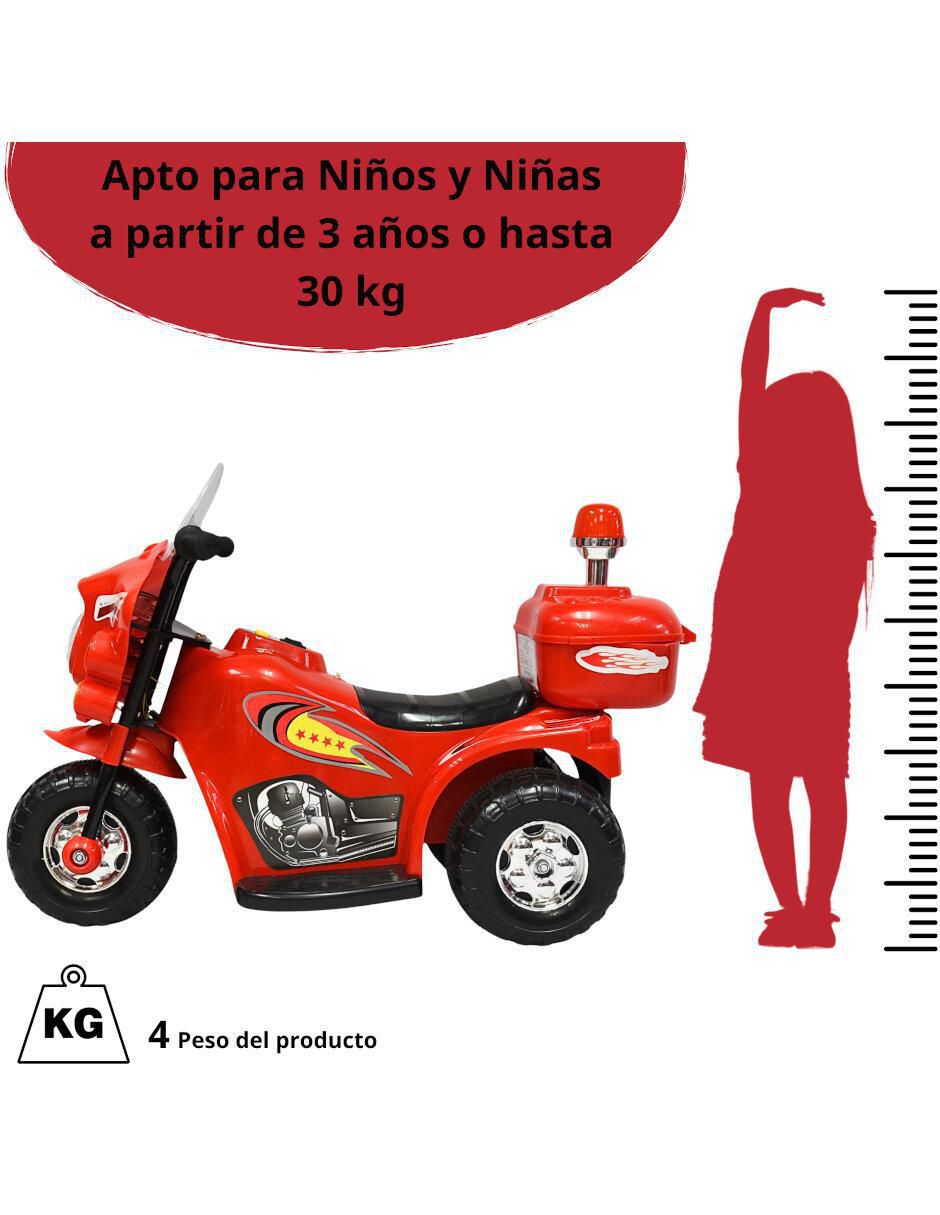 Moto "montable" joykoo sirena "de" recargable
