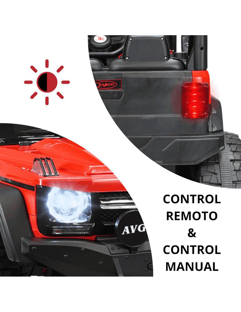 Automóvil "montable" joykoo camioneta 4x4 razer "de" recargable