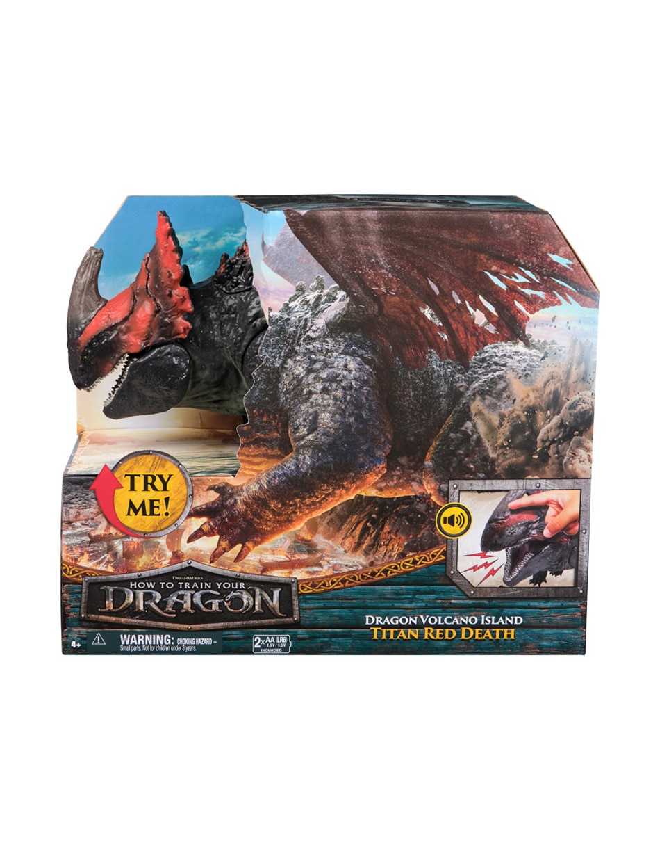 Figura de acción articulada Cómo entrenar a tu dragón Titan Red Death con sonido 3