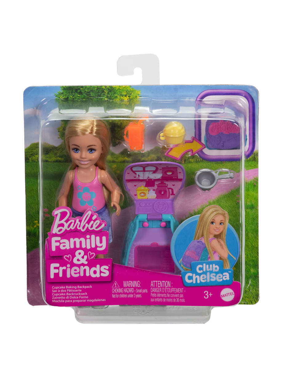 Set muñecas Mattel Chelsea Mochila para Hornear Cupcakes 4