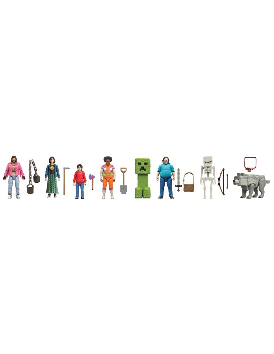 Set figuras acción articulada Movie limitada Minecraft articulado 3