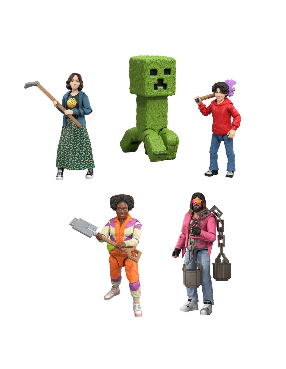 Set figuras acción articulada Movie limitada Minecraft articulado 6