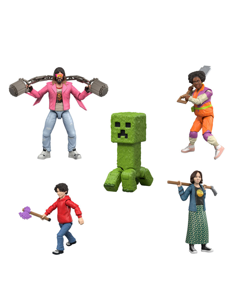 Set figuras acción articulada Movie limitada Minecraft articulado 7