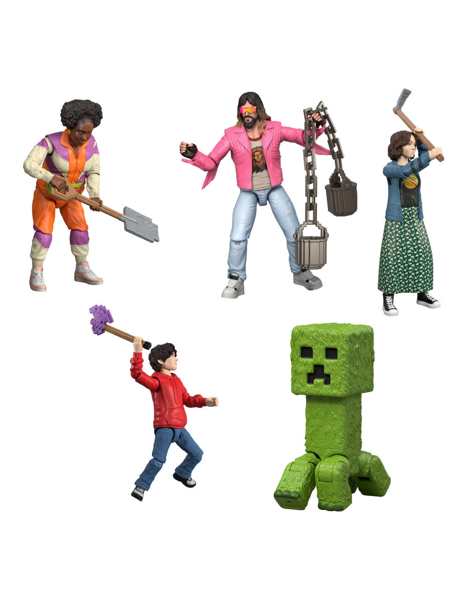 Set figuras acción articulada Movie limitada Minecraft articulado 8