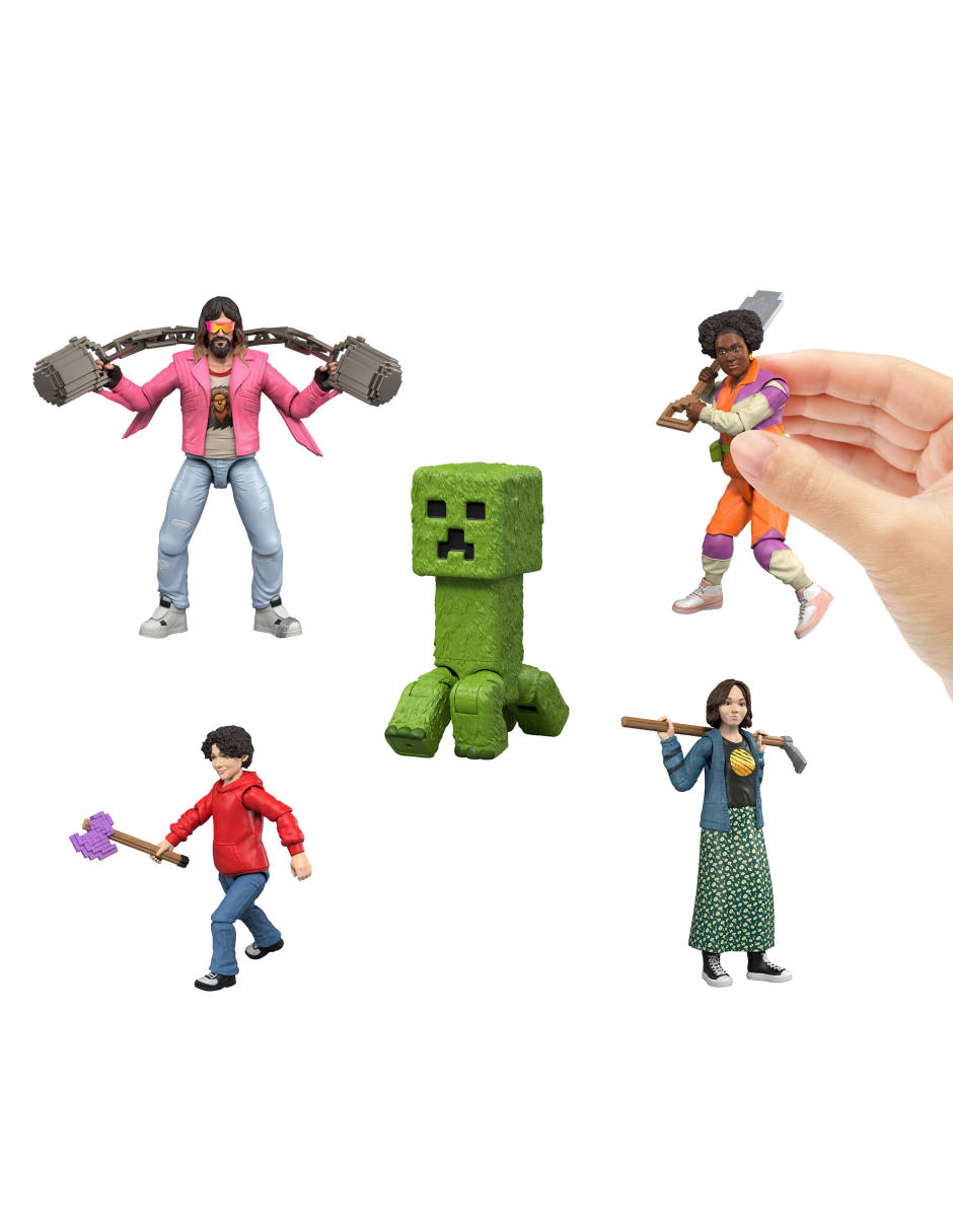 Set figuras acción articulada Movie limitada Minecraft articulado 9