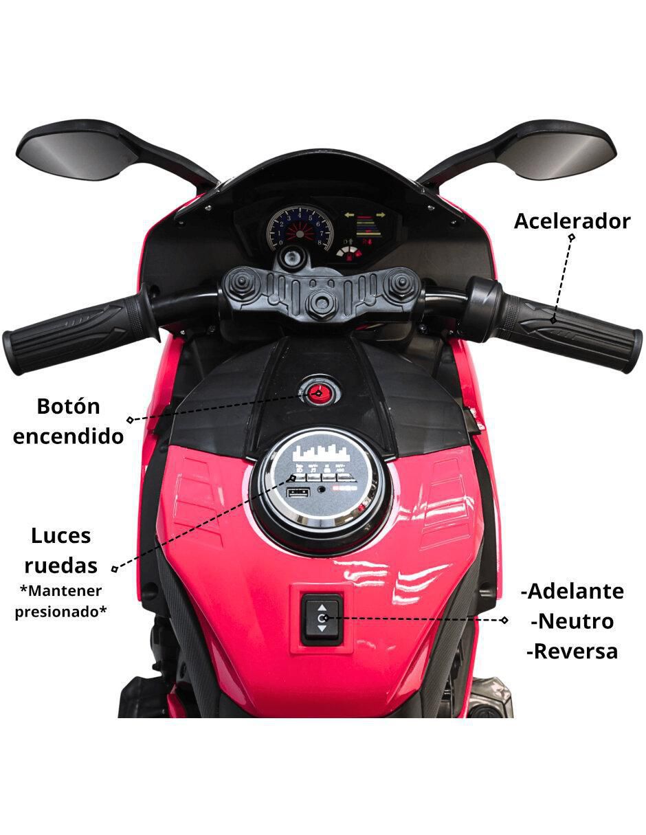 Moto montable Deportiva Rt recargable 6