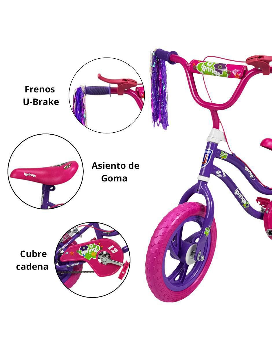 Bicicleta infantil rodada 12 unisex 2