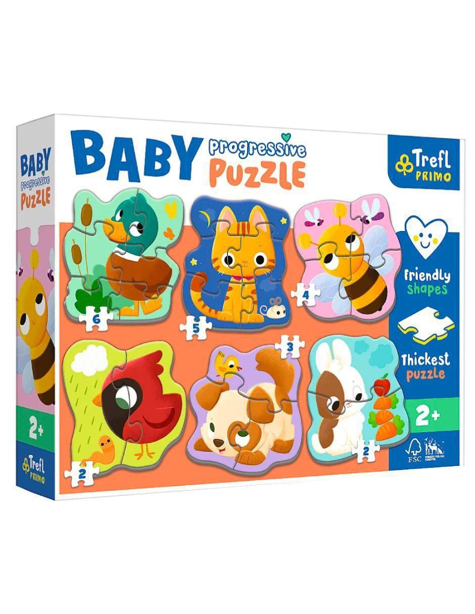 Rompecabezas progresivo infantil Animalitos Trefl 22 piezas