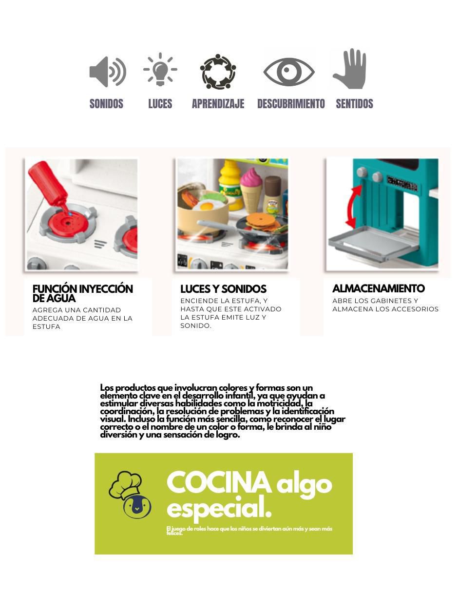 Juego de rol hogar juguete con luz y sonido 4