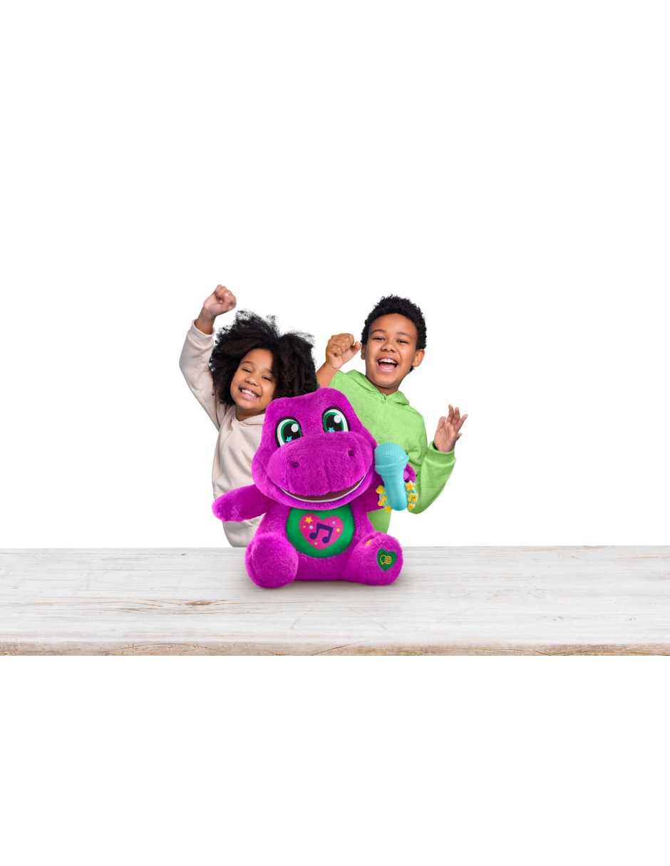 Peluche de Barney dinosaurio que canta de 26.98 cm 6