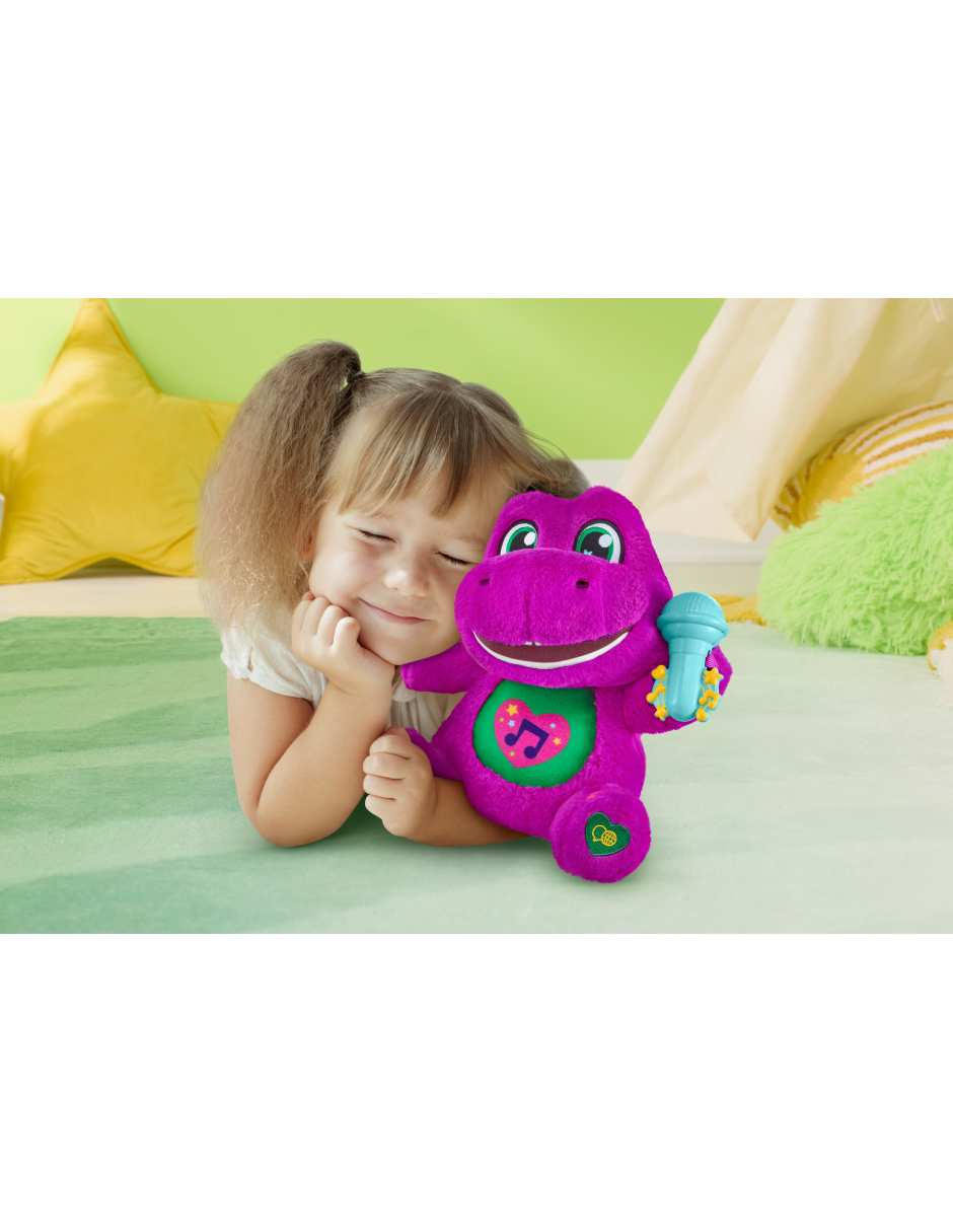 Peluche de Barney dinosaurio que canta de 26.98 cm 8