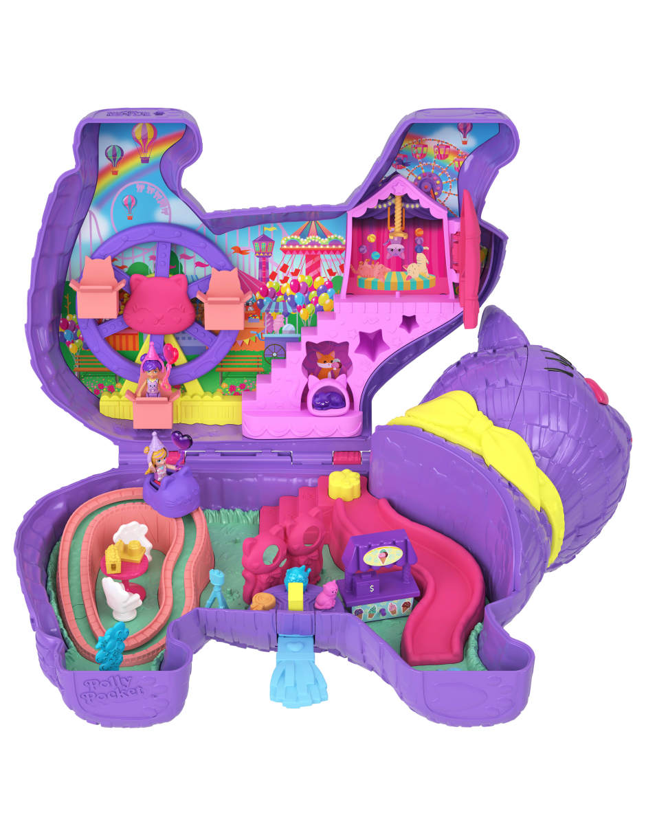 Muñeca Polly Pocket cCompacto piñata gatito