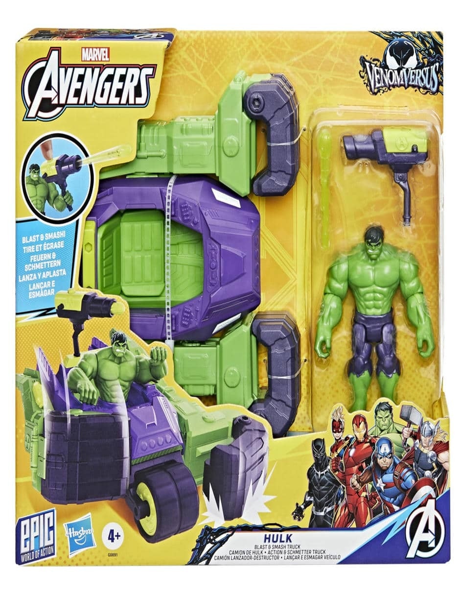 Set figuras acción articulada VenomVersus Hulk 2