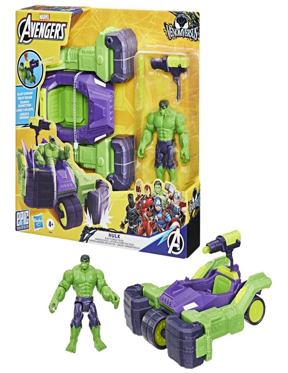 Set figuras acción articulada VenomVersus Hulk 3