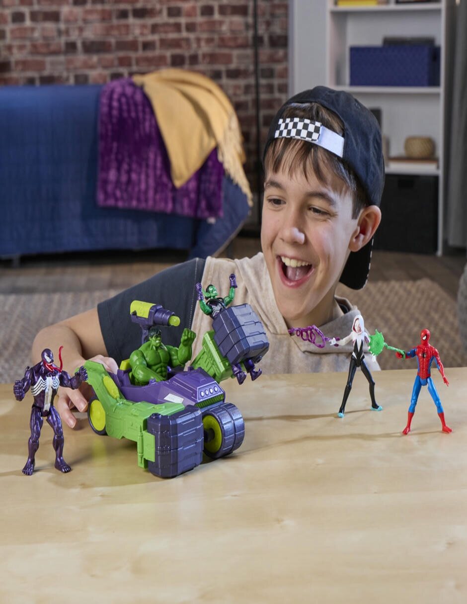 Set figuras acción articulada VenomVersus Hulk 10